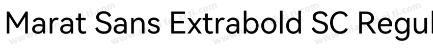 Marat Sans Extrabold SC Regular字体转换